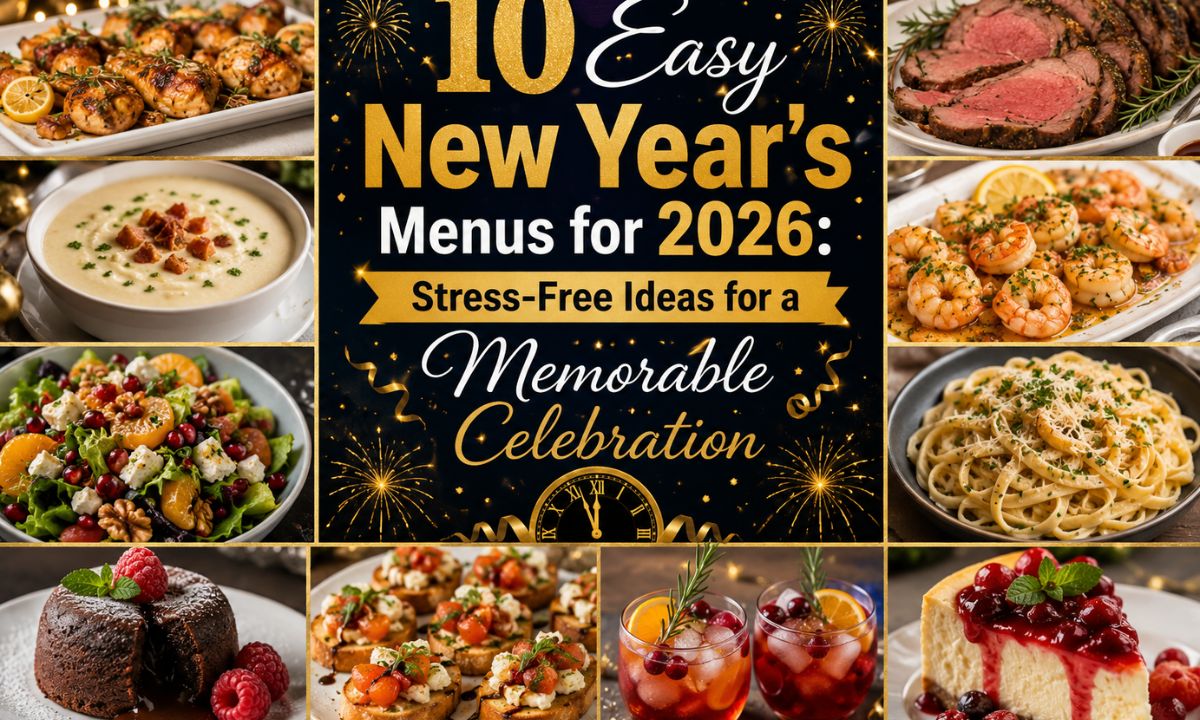 10 Easy New Year’s Menus for 2026: Stress-Free Ideas for a Memorable Celebration