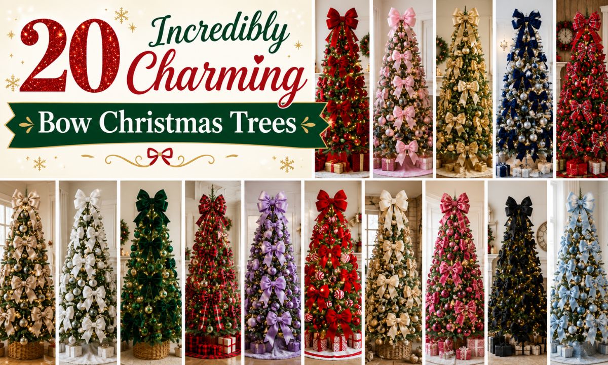20 Incredibly Charming Bow Christmas Trees