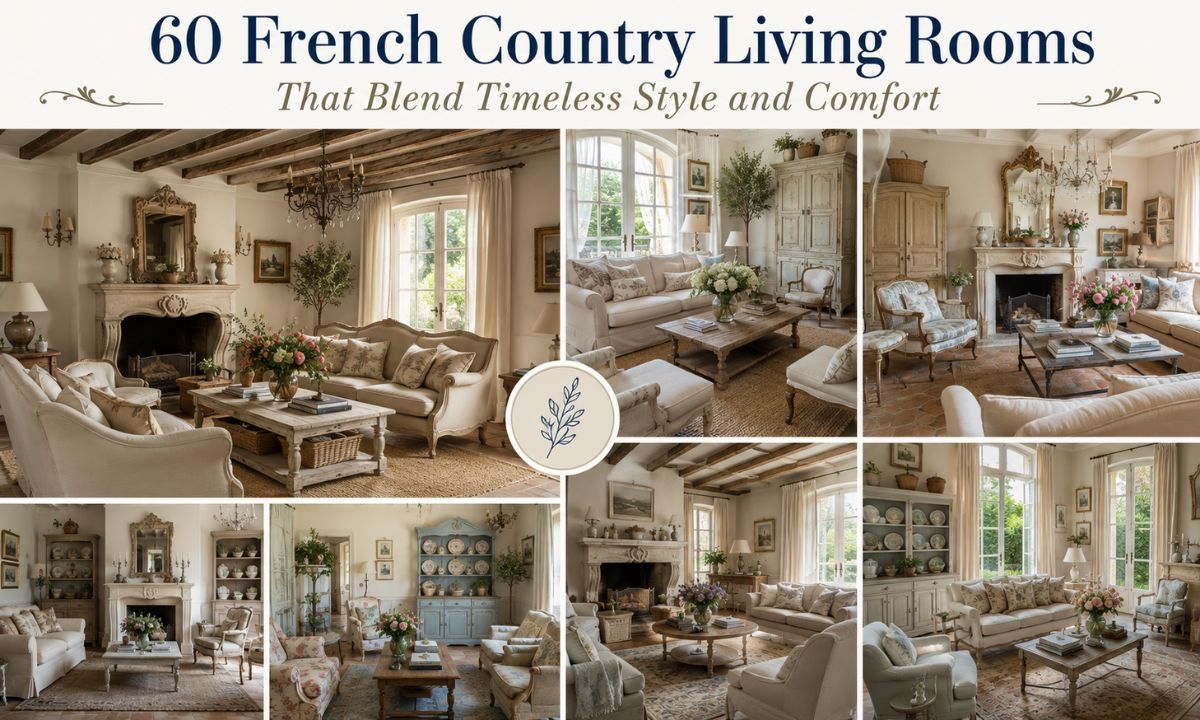 60 French Country Living Rooms That Blend Timeless Style and Comfort