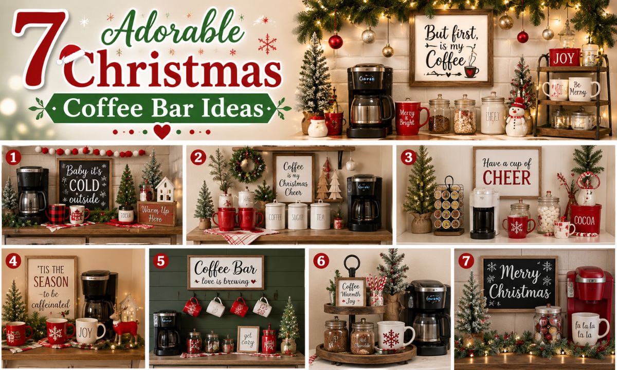 7 Adorable Christmas Coffee Bar Ideas
