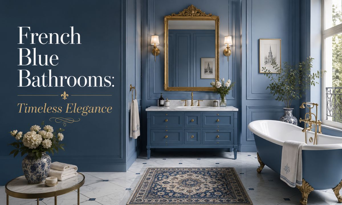 French Blue Bathrooms: Timeless Elegance