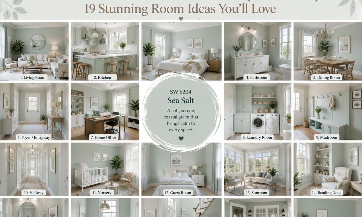 The Magic of Sherwin-Williams Sea Salt (SW 6204): 19 Stunning Room Ideas You'll Love